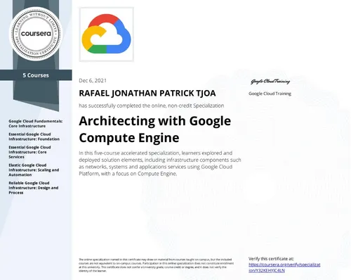Architecting with Google Compute Engine Specialization