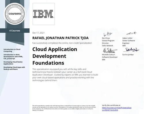 Cloud Application Development Foundations