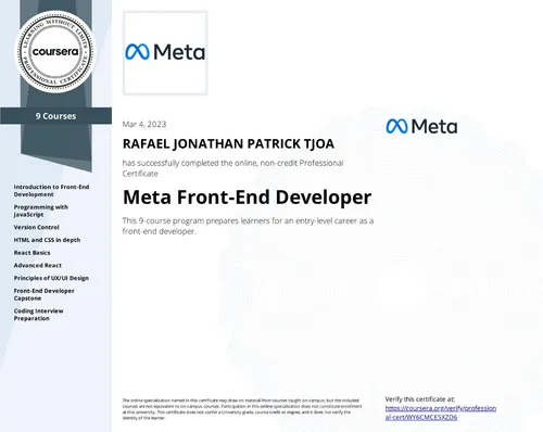 Meta Front-End Developer
